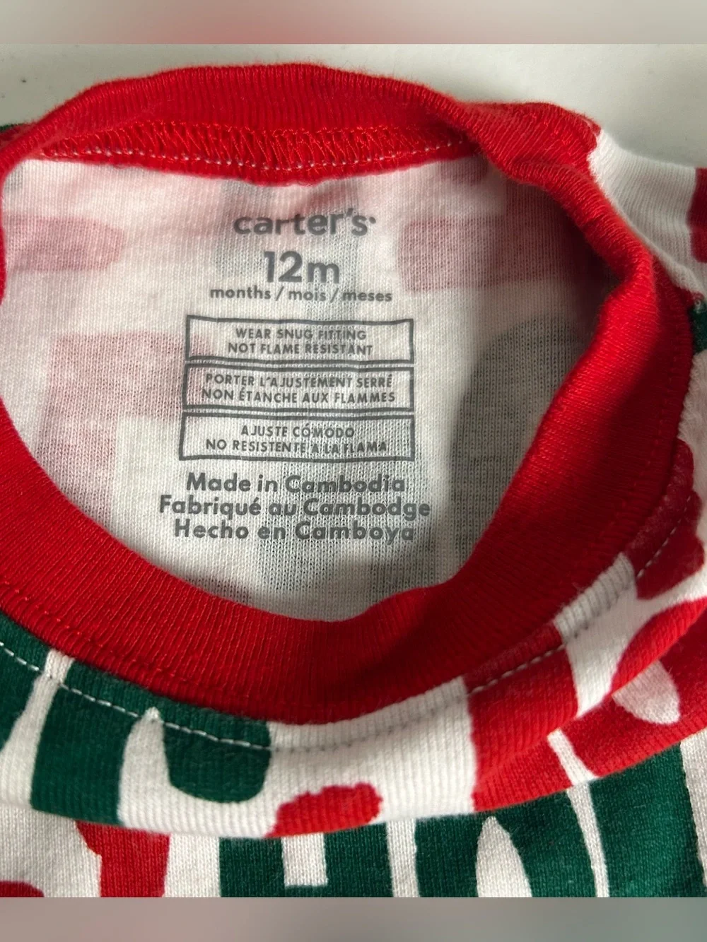 🎄Christmas Pajama Bundle Size 12 Months Lot of 2 Pairs of PJ’s